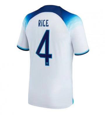 England Declan Rice #4 Hemmatröja VM 2022 Kortärmad